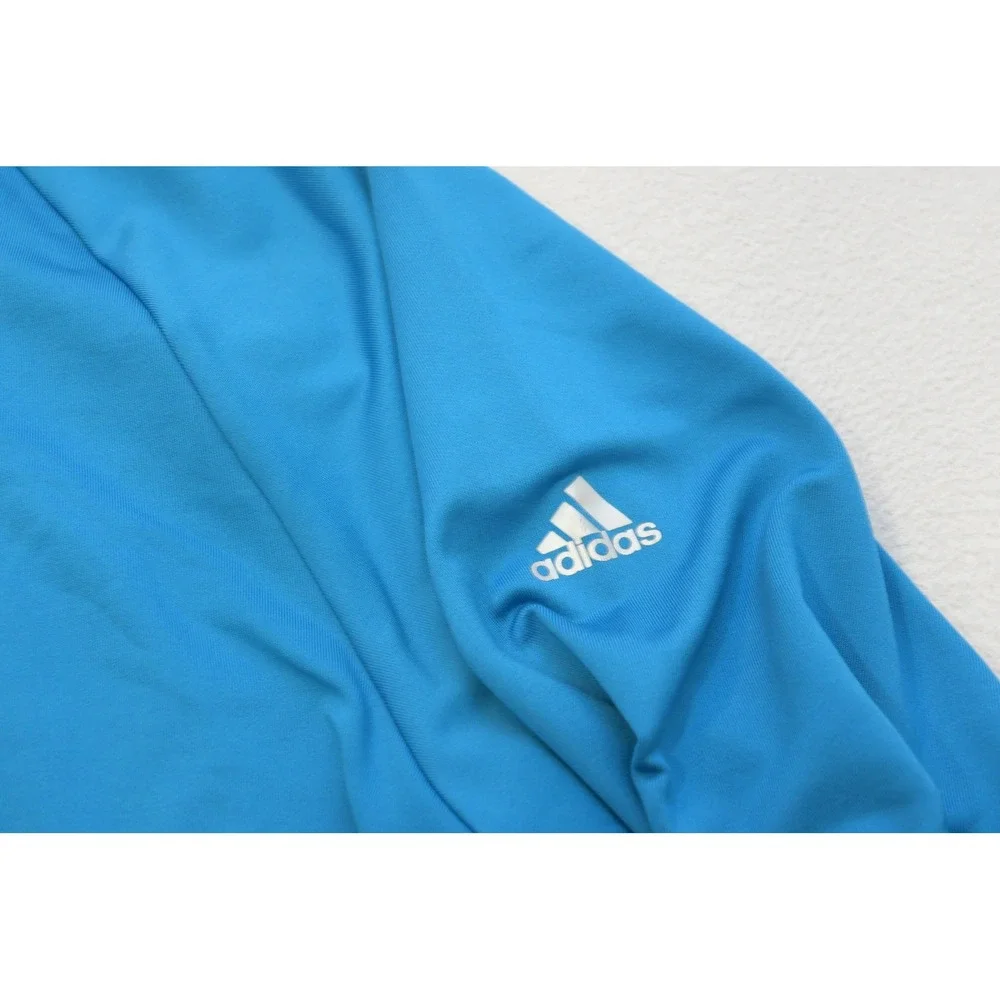 Adidas Quarter Zip Golf Jacket Pullover Mens Medium Blue Long Sleeve Excellent